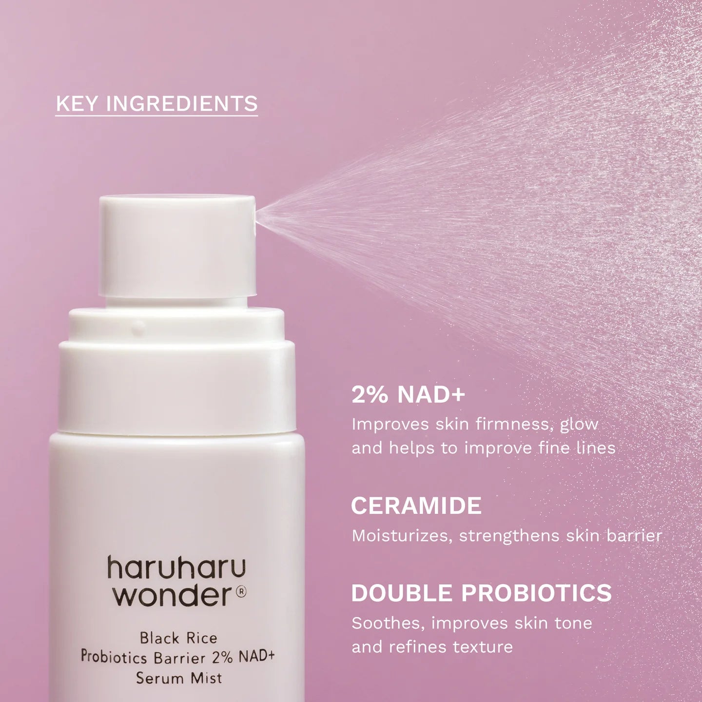 HARUHARU WONDER - Black Rice Probiotics Barrier NAD+ Serum Mist